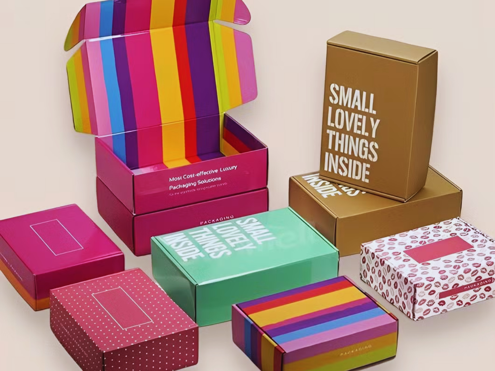 Packaging (custom boxes, sleeves)